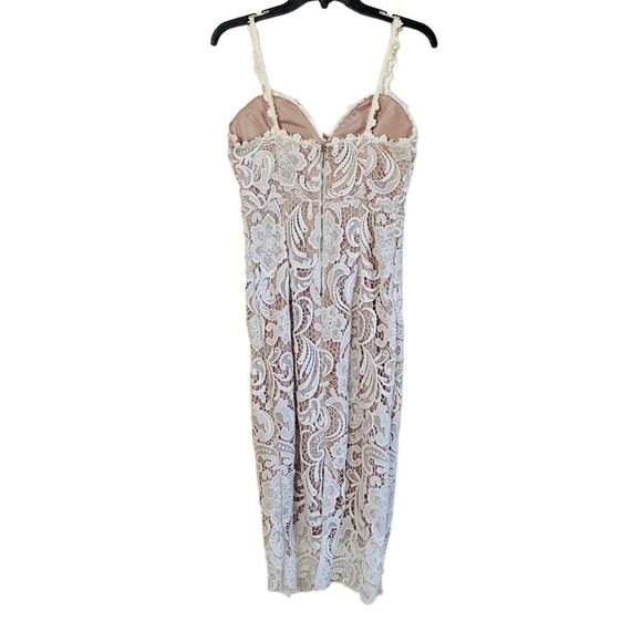 L’ATISTE by Amy White Crochet Lace Midi Dress Sz S - Picture 9 of 15